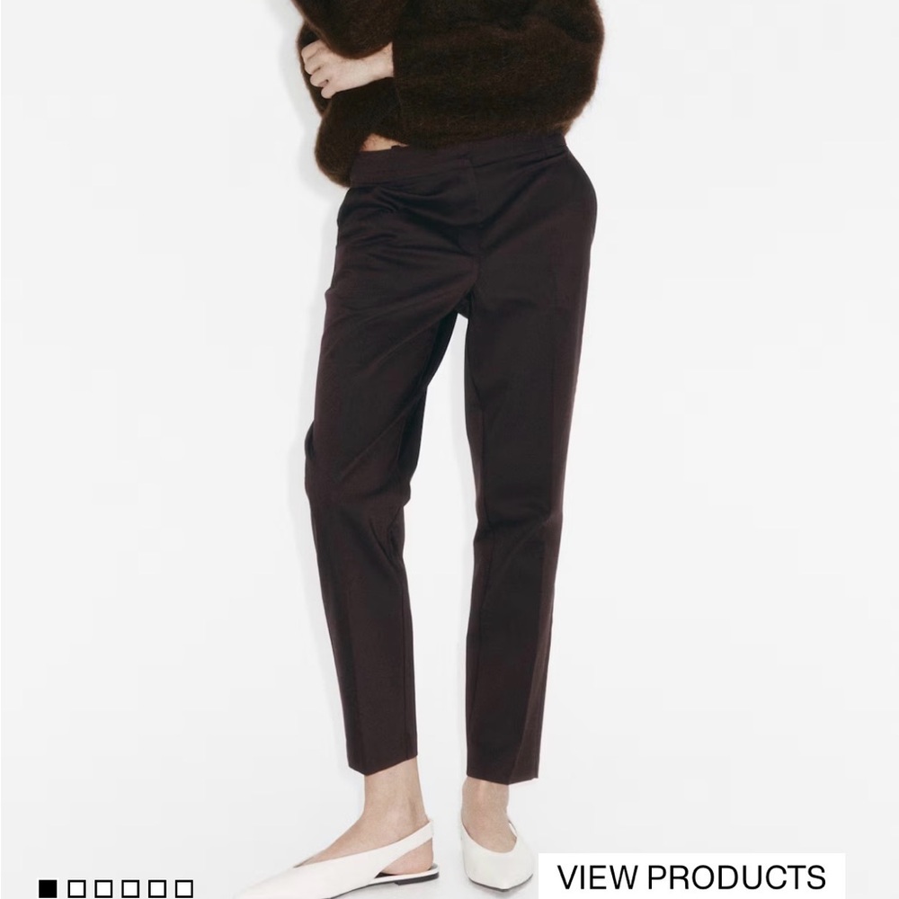 H&M Dark Brown Ankle Pants